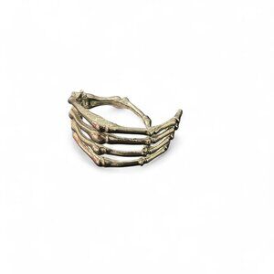 Skeleton Hand Hair Clip Claw Goth Alt Silver Bone Punk Y2K Accessory